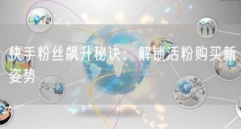 快手粉丝飙升秘诀：解锁活粉购买新姿势